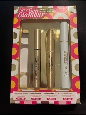 Grande Lash next gen glamour set-grande brow serum, mascara, & primer